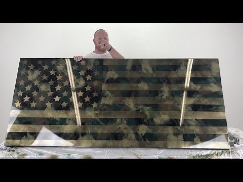 DIY American Flag | Spray Paint & Epoxy Project
