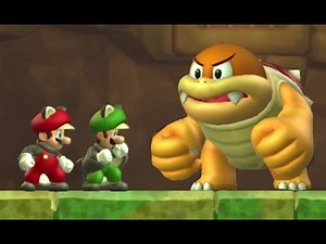 New Super Mario Bros U - All Tower Levels (2 Players)