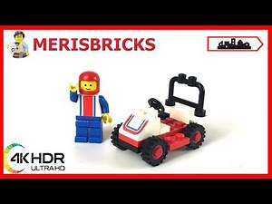 Lego 1980 set Town - 6609 - Lego Classic Race Car - Lego Speed Build 4K Review #LEGO #LegoSpeedBuild