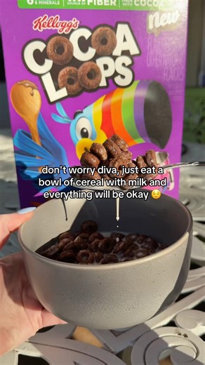 Have some cereal and carry on. 🥣💅