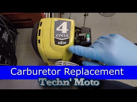 Carburetor Replacement-Ryobi S430 Lawn Trimmer | Techn' Moto