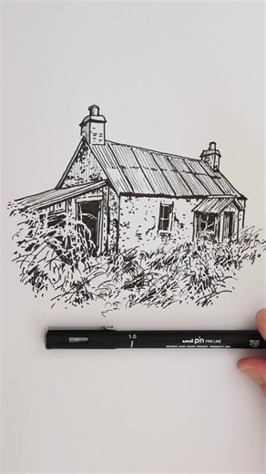 Dessiner une MAISON : la méthode complète ! #dessin#maison#debutant#methode#tutorial