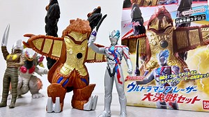 【LEON1试玩】布莱泽奥特曼软胶 强殖盖巴尔加 伊鲁戈 雷鸣剑 大决战套装 with 虹蛇神 赞基尔