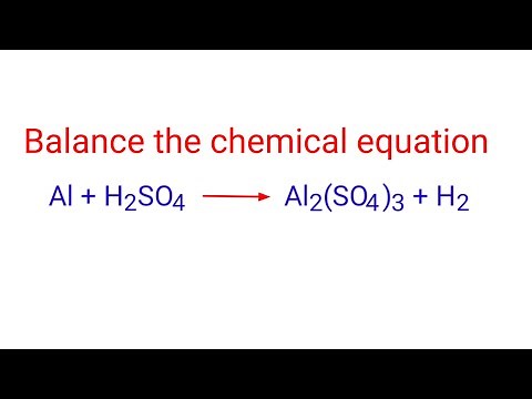 Al+H2SO4=Al2(SO4)3+H2. balance the chemical equation ‪@mydocumentary838‬.