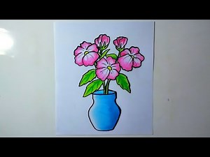 Cara menggambar flora yang gampang