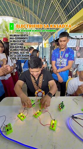 49K views · 1.1K reactions | 酪李 Electrified sa Kasadya: Nalingaw gid kita mag-experiment ka mga electric circuits kang nagligad nga selebrasyon kang National Tech-Voc Day sa San Joaquin School of Fisheries. #blessedandgrateful | Atty. Joe Abad Sicabalo Lazaro, Jr. | Facebook