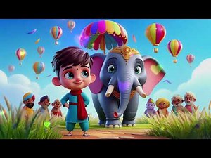 Colourful Elephant - Learning Colors with Elephant Fun! Super Kids Song of Animal | Nursery Rhymes