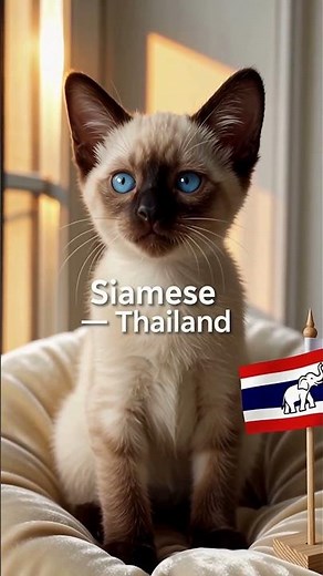 Siamese Kitty From Thailand 🇹🇭✨ | Elegant Blue-Eyed Beauty