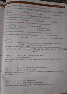 IX CLASS - CASEcomplete the given narrative, by filling the bl... | Filo