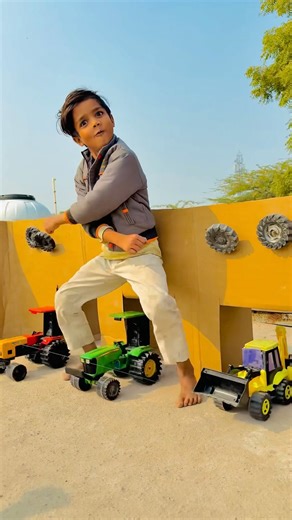 Remote Control Jcb And Dumper Truck tractor Unboxing And Testing Short Video #automobile #ytshorts