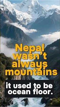 Nepal wasn’t always mountains — it was once the floor of an ancient ocean.