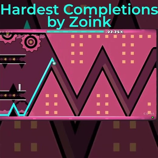 Zoink's Hardest GD Completions #geometrydash #gdupdate #edit