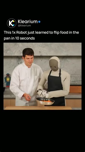 KLEARIUM on Instagram: "The NEO 1X is a smart home robot made by 1X Technologies. 🤖 It’s about the size of a person and can help with daily tasks like: • Folding clothes • Cleaning up • Organizing shelves • Understanding voice and visual commands It learns over time and is safe to use around people. Preorders are open now, with first deliveries expected in 2026. 𝐈𝐟 𝐲𝐨𝐮’𝐯𝐞 𝐫𝐞𝐚𝐝 𝐭𝐡𝐢𝐬 𝐟𝐚𝐫, 𝐢𝐭 𝐦𝐞𝐚𝐧𝐬 𝐲𝐨𝐮 𝐰𝐞𝐫𝐞 𝐢𝐧𝐭𝐞𝐫𝐞𝐬𝐭𝐞𝐝... 𝐈𝐟 𝐲𝐨𝐮 𝐚𝐥𝐫𝐞𝐚𝐝𝐲 𝐟𝐨𝐥𝐥