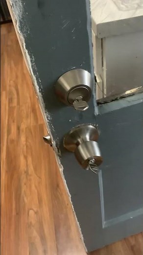 Changing the locks to one key four locks …