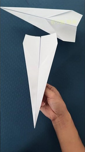 折り紙かみひこうきの作り方よく飛ぶ