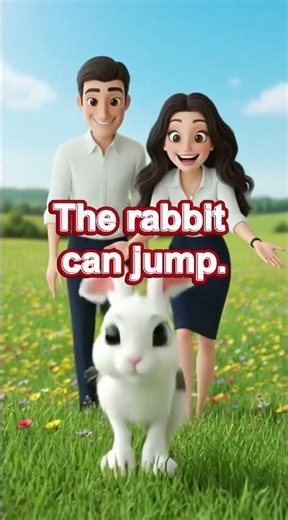 Letter: R – Rabbit 🐰R is for rabbit. The rabbit can jump. #english #alphabet