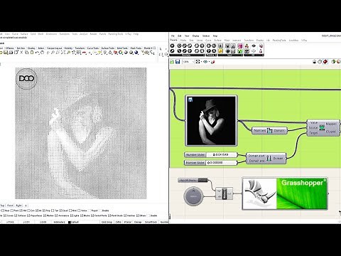 Rhino Grasshopper Image Sampler Pixelated images Timelapse