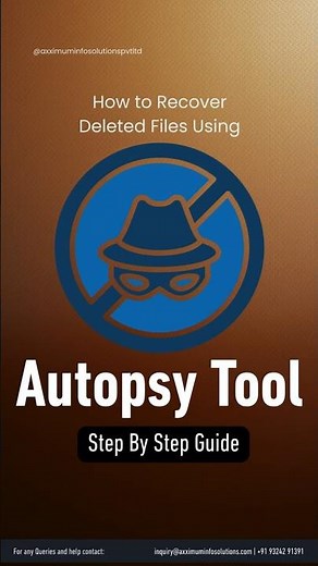 How to Recover Deleted Files Using Autopsy Tool #ethicalhacking #kalilinuxtools #infosec