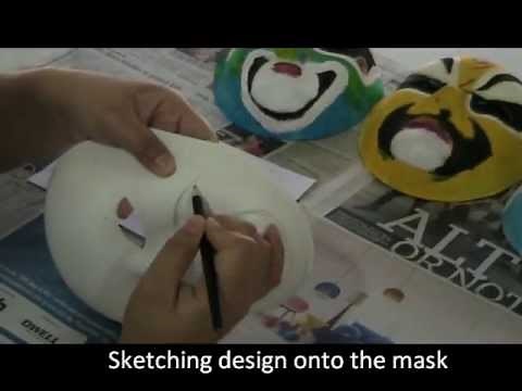 Making a chinese opera mask