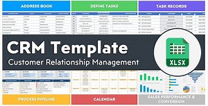 CRM Excel Template | Customer Relationship Management Database | Track Customers & Leads in Spreadsheet - Etsy UK