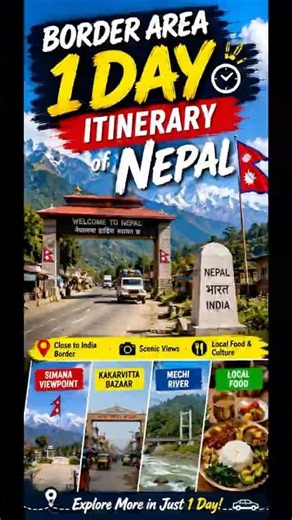 One day Nepal Itinerary around border area #travel #nepal #darjeeling #shorts #viral