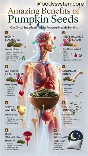 8 Superfood Powerful Pumpkin Seed Benefits Most People Don't Know About #pumpkinseeds #nutrition