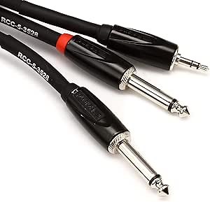 Amazon.com: Roland Black Series Interconnect Cable, 3.5mm TRS to Dual 1/4-Inch, Y Cable, 5-Feet : Everything Else