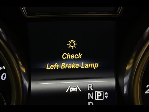 Replacing the Left Brake Lamp Bulb in a Mercedes Benz ML350 or GLE350