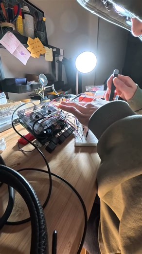 tape loop player prototype. #lofi #diy #cassette #tapeplayer #tape #tapeloop #modified #modded