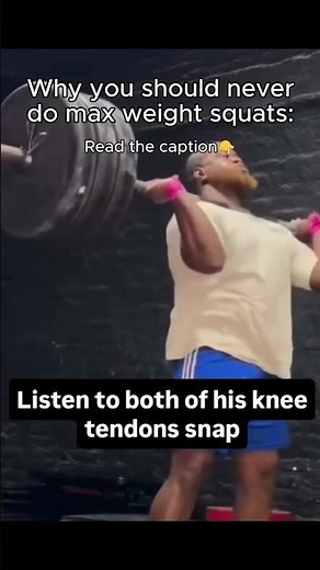 Here’s why maxing out every squat is NOT worth it: #gymfail