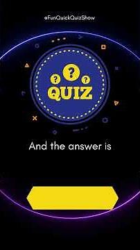 🧠 QUIZ #006 – Fun Quick Quizzes 🧠