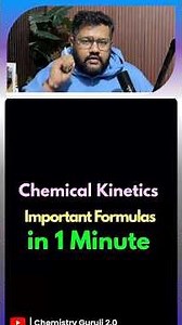 Important Formulas of Chemical Kinetics #chemistry #chemistryguruji