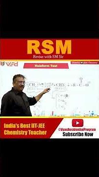 Tests for Ketones (Haloform Test Part-1) | Practical Organic Chemistry | Revise with SM Sir #rsm85