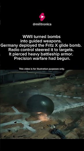 Germany Built Precision Bombs. Naval Warfare Changed Overnight | Fritz X #shorts