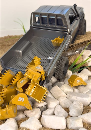 MN82 Pro RC Car vs Excavator Bucket Challenge