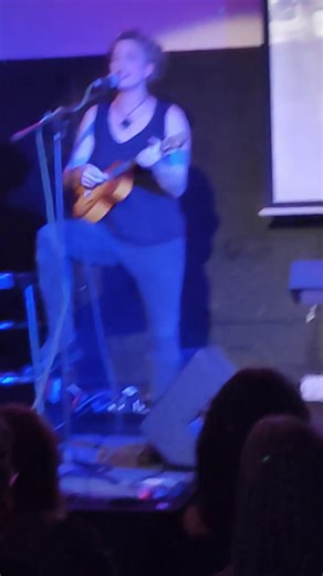 So honored to have my friend, Amanda Palmer playing here tonight. Doubly honored because she had me play some of my own music in her show! | Magic Room