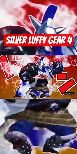 SILVER LUFFY GEAR 4 #luffy #gear4 #onepieceburningbloodgameplay #anime #jeux