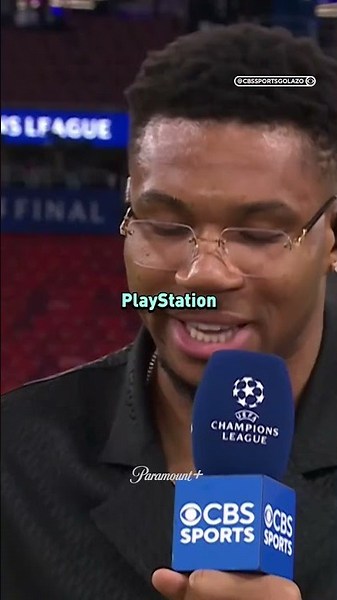 Milwaukee Bucks star Giannis Antetokounmpo enjoyed his first-ever #UCLFinal 🏆 #UCLToday