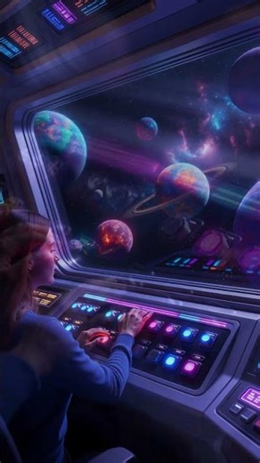 Futuristic Starship Control Panel ASMR 🚀 Reactive Button Sounds