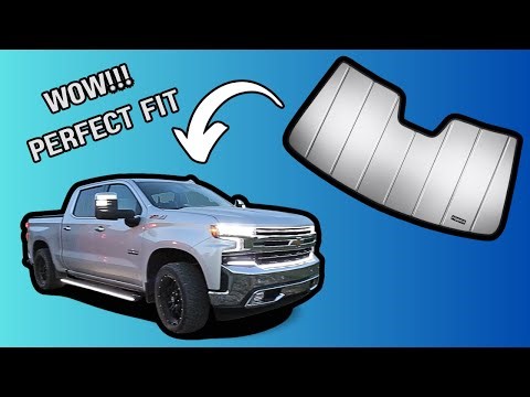 PEGENUIS Sun Shade Review for 2021 Chevy Silverado 1500 | Best Windshield Sunshade Test & Fit
