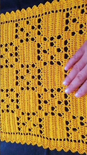 💛Filet crochet table runner #verônicacroche#table runner#step by step#for beginners#filet crochet