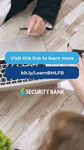 Ready to take your business further? We’re here to back your next big move. With Security Bank’s Business Mortgage Loan, you can: 💰 Borrow up to PHP50 million to fund your growth plans 📅 Enjoy flexible terms of up to 20 years for more manageable monthly payments 🏠 Use a wide range of assets as collateral — residential, commercial, or mixed-use properties; RTBs, FXTNs; or even agricultural land* *Terms and conditions apply. We believe in your vision — let’s move it forward, together. 🔗 Learn 