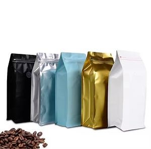 [Hot Item] Resealable Lock Packing Wholesale One Way Valve Biodegradable Pouch Packaging Coffee Bag with Degassing Valve and Ziplock
