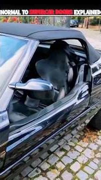 Cars Have THESE Crazy Door Types 🤯 | Normal to Supercar Doors Explained#shorts
