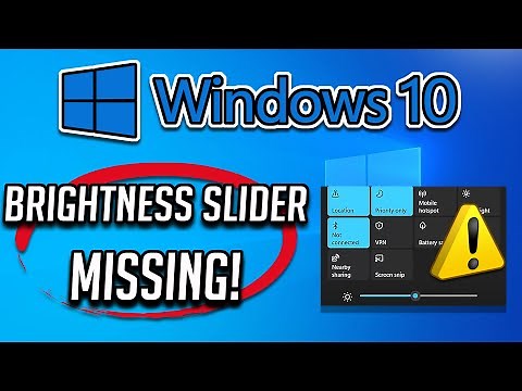 FIX Brightness Slider Missing in Windows 10