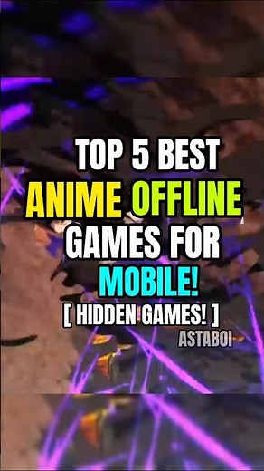 TOP 5 ANIME OFFLINE GAMES FOR MOBILE! #shorts #trending #anime ##gaming #games #viral #mobilegame