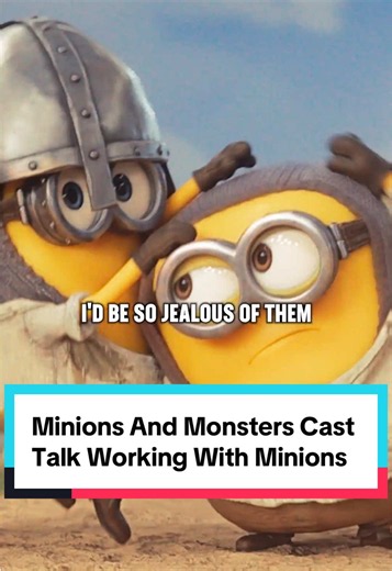 #MinionsAndMonsters stars Allison Janney, Jeff Bridges, and Bobby Moynihan reveal the challenges of having a Minion as a co-star. #minions #movietok #movie #filmtok