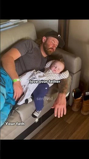 Emotional moments of father's love