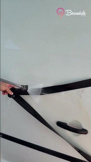 Dirty Seat Belt Cleaning Method 🚗 #easy #seatbelt #cleaning #cartrick