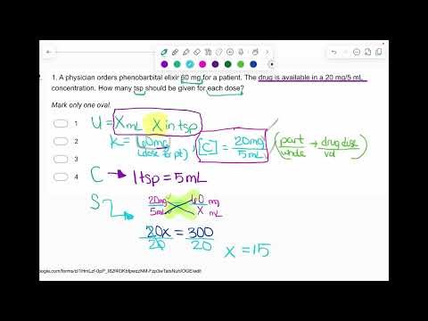 Math Review Session 3 - 12 Questions (Dose Conversions, Ratios & Proportions)